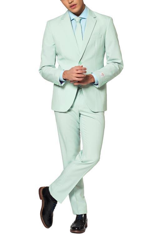 OppoSuits Magic Mint Pastel Trim Fit Suit & Tie Product Image