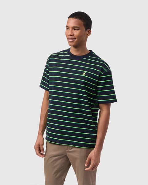 MENS ALTON STRIPE OVERSIZED TEE - B6U409C200 Product Image