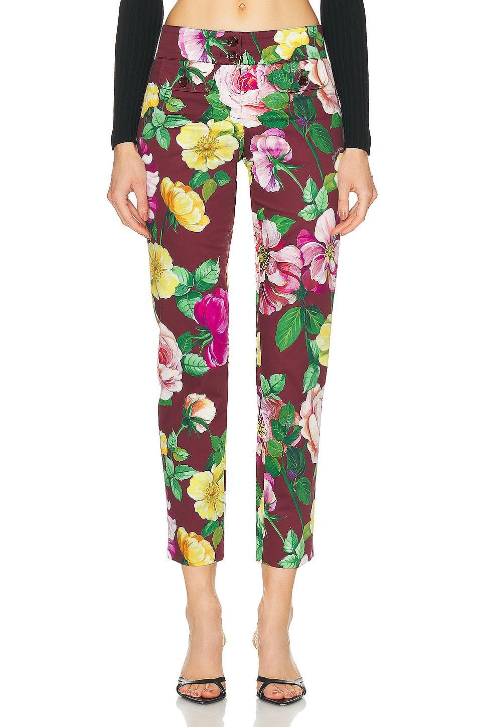 Dolce & Gabbana Floral Pant in Rust product image