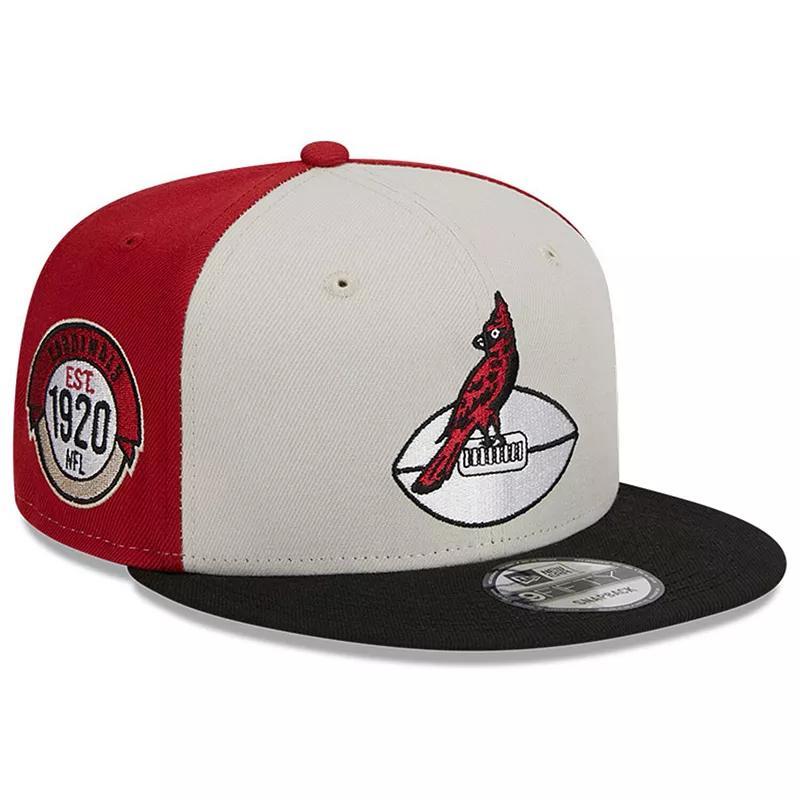 Mens New Era Cream/Black Arizona Cardinals 2023 Sideline Historic 9FIFTY Snapback Hat Product Image