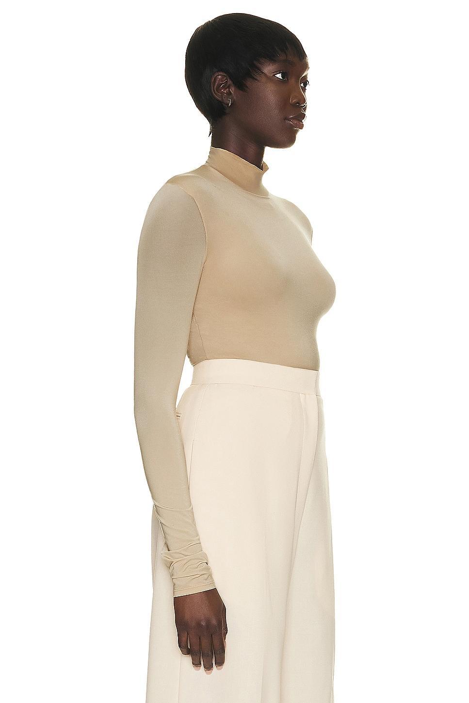 The Row - Women's Rudd Turtleneck Top - Neutral - XL - Moda Operandi Product Image