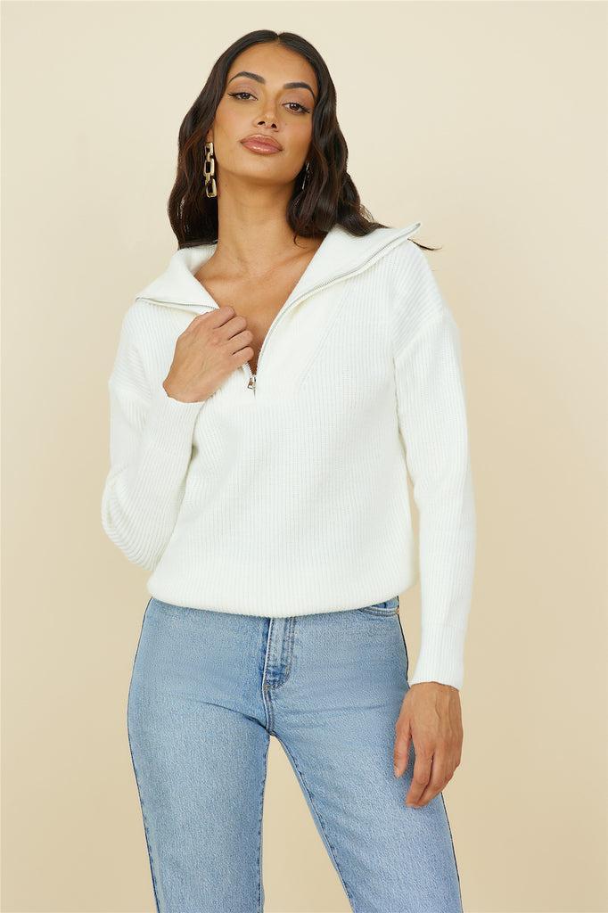 Forever More Knit White Product Image