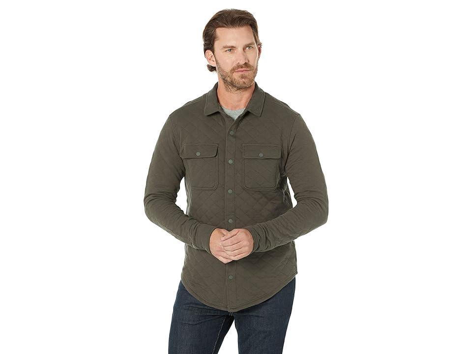 tentree Heavyweight Flannel Shirt (Black Green Retro Plaid) Men's Clothing Product Image