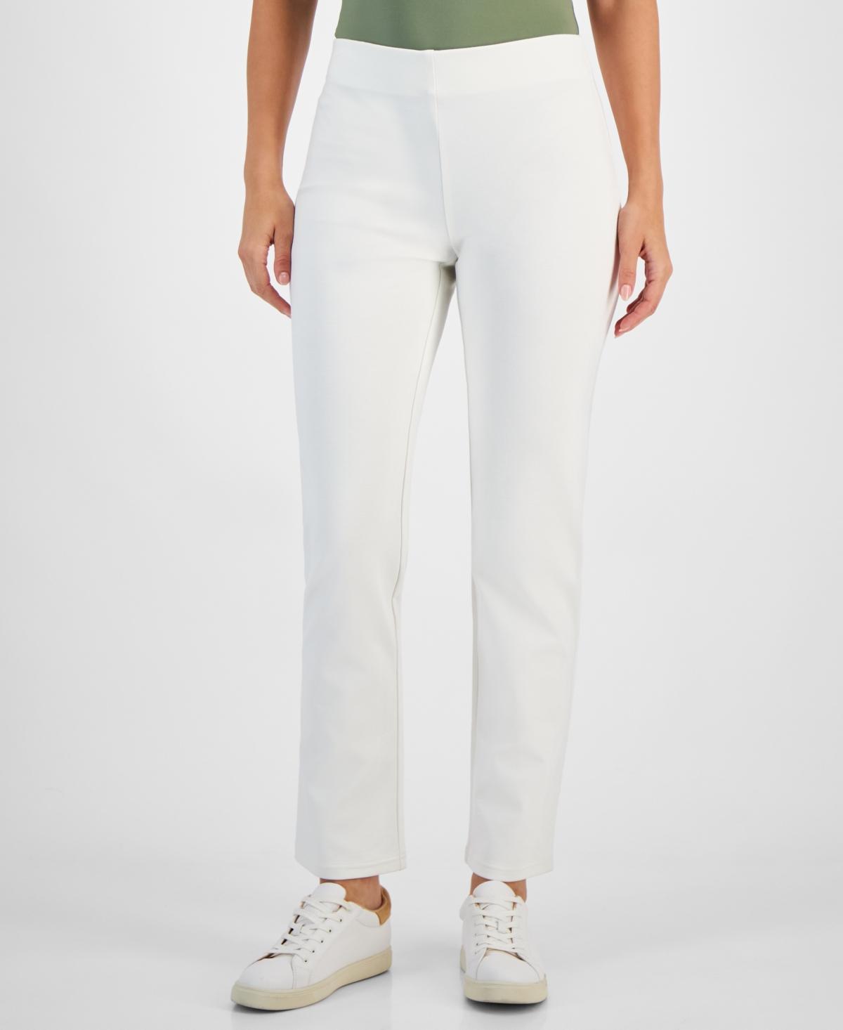 Jm Collection Womens Ponte-Knit Pull-On Ankle Pants, Created for Macys Product Image