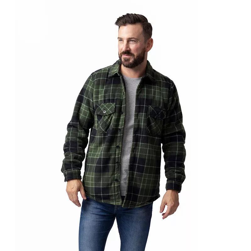 Mens Heat Holders Heatweaver Lined Fleece Shirt Jacket Product Image