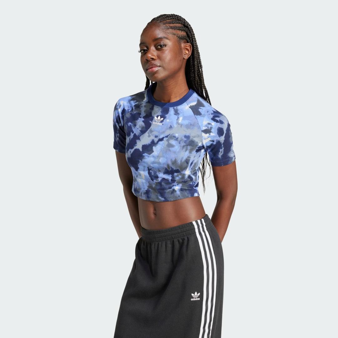 adidas TD BABY TEE Dark Blue XL Womens Product Image