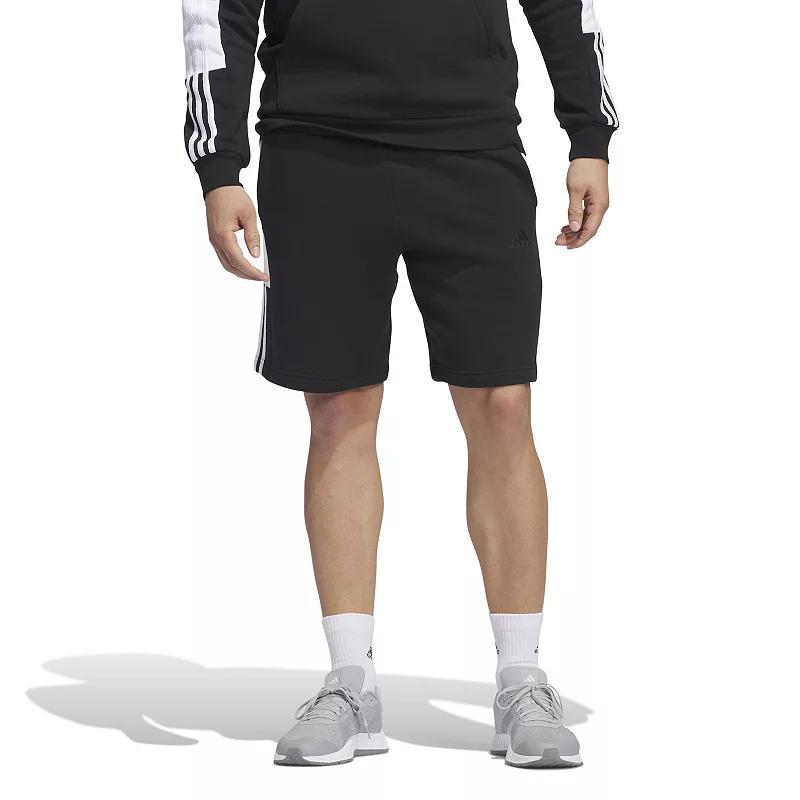 Mens adidas Essentials Fleece 3-Stripes Colorblock Sportswear Shorts Product Image