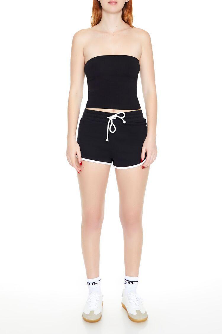 French Terry Drawstring Ringer Shorts | Forever 21 Product Image