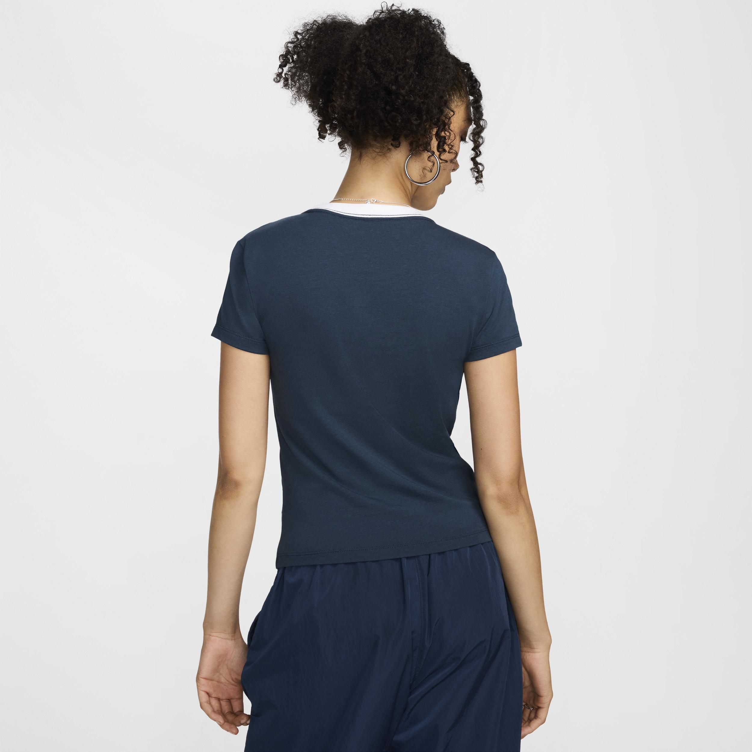 Nike Sportswear Chill Knit Women's Slim Cropped Tee Product Image