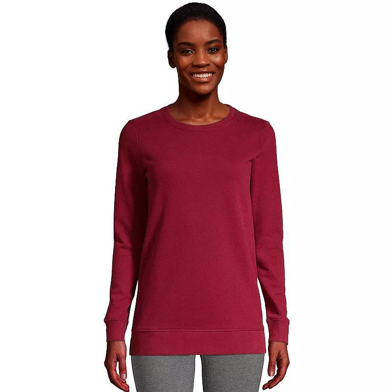 Womens Lands End Serious Sweats Crewneck Sweatshirt Tunic Product Image