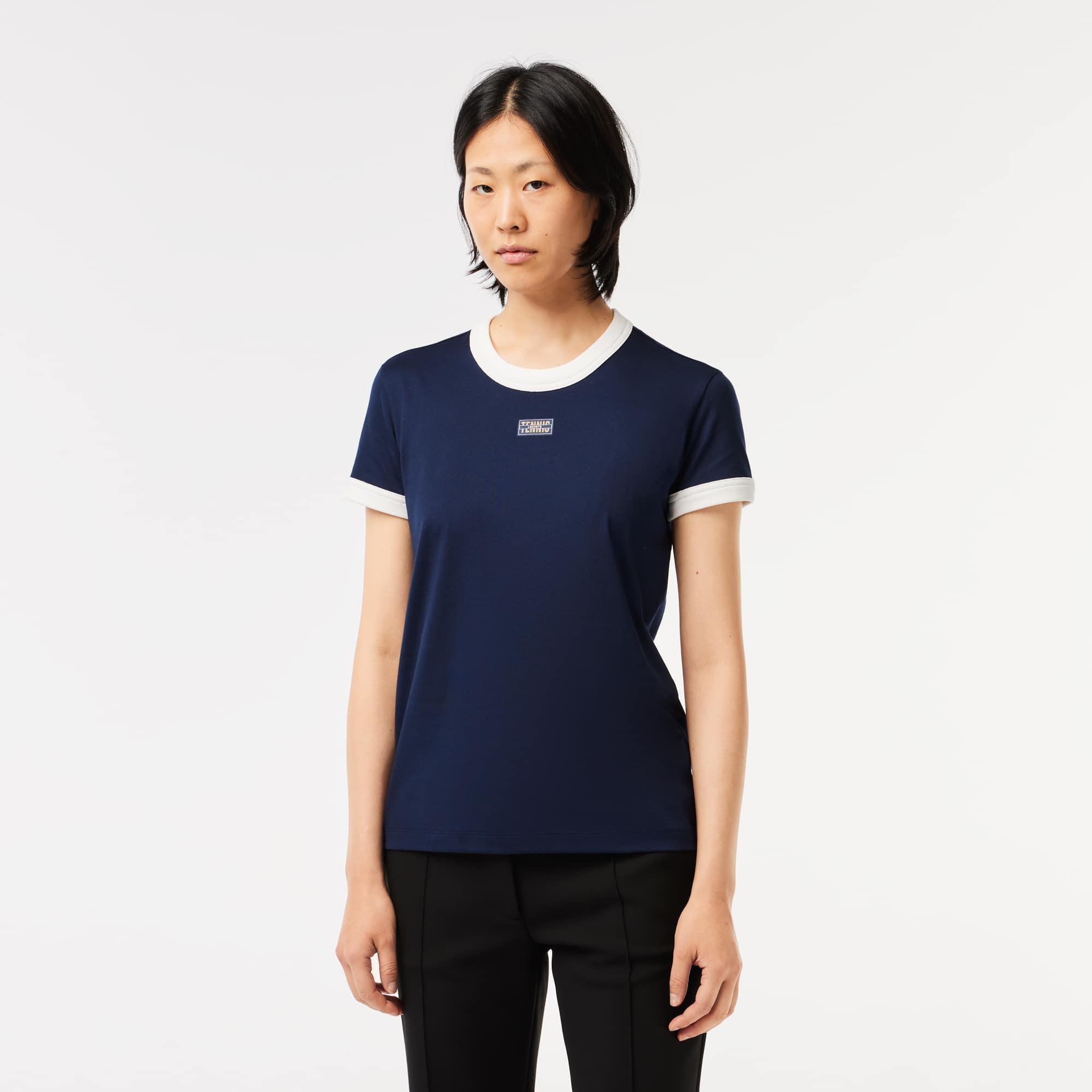 Women's Slim Fit Cotton Tennis T-Shirt Product Image