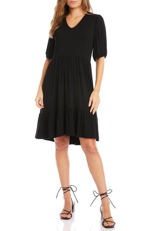 Karen Kane Puff Sleeve Tiered Dress Women's Dress Product Image