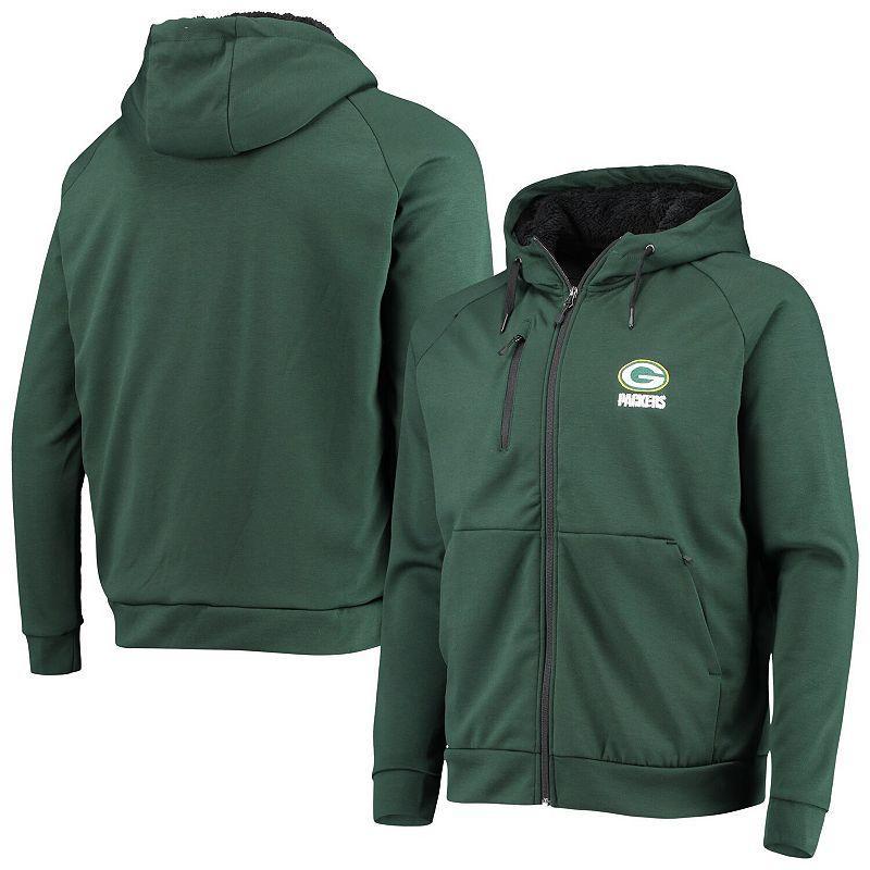 Mens Dunbrooke Green Bay Packers Shag Tri-Blend Full-Zip Raglan Hoodie Green Product Image