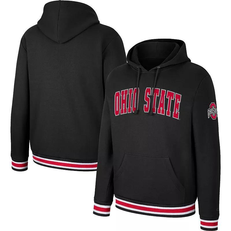 Mens Colosseum Black Ohio State Buckeyes Varsity Arch Pullover Hoodie Product Image