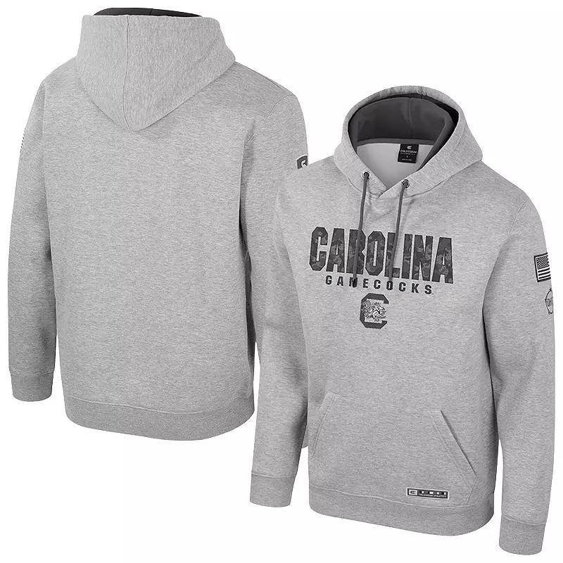 Mens Colosseum Heather Gray Georgia Bulldogs Oorah OHT Military Appreciation Pullover Hoodie product image