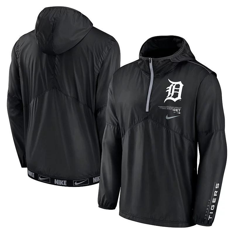 Mens Nike Detroit Tigers Authentic Night Game Performance Half-Zip Windbreaker Product Image