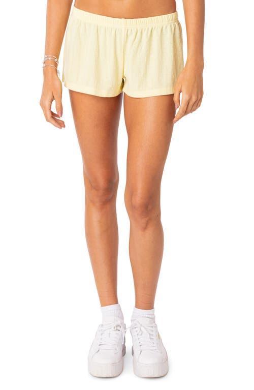 Edikted Womens Irene Low Rise Pointelle Micro Shorts Product Image