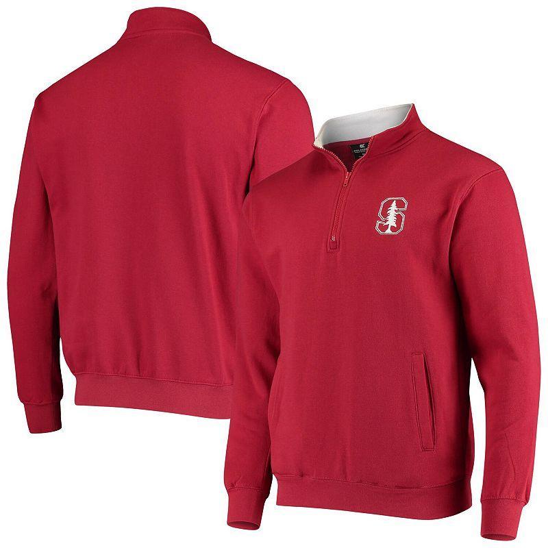 Mens Colosseum Cardinal Stanford Cardinal Tortugas Logo Quarter-Zip Jacket Product Image