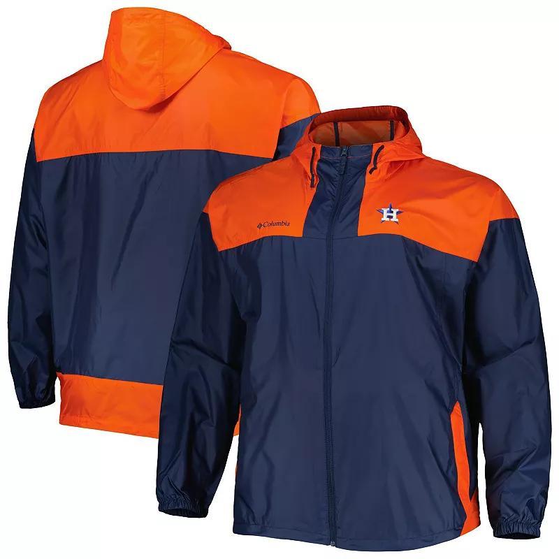 Mens Columbia Houston Astros Flash Forward Challenger Omni-Shade Full-Zip Windbreaker Blue Product Image