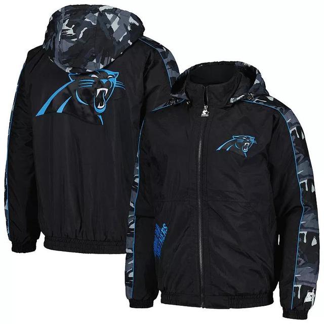 Mens Starter Carolina Panthers Thursday Night Gridiron Full-Zip Hoodie Product Image