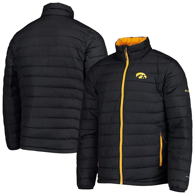 Mens Columbia Iowa Hawkeyes Powder Lite Omni-Heat Reflective Full-Zip Jacket Product Image