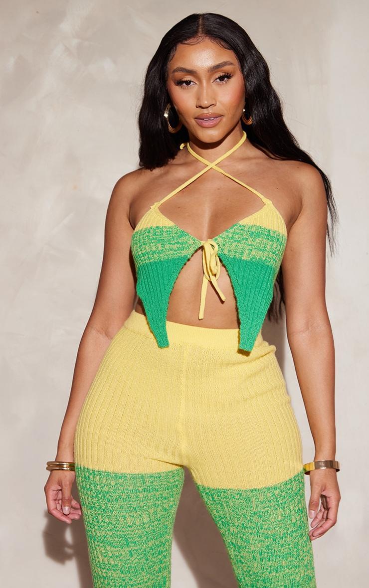 Shape Green Knit Ombre Tie Bralet product image