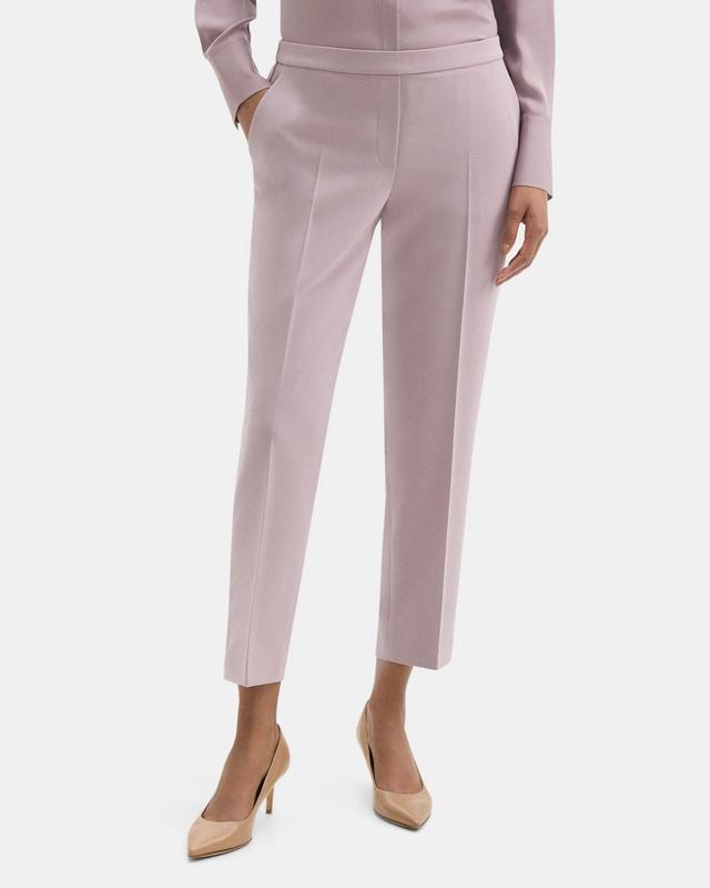 Cropped Slim Pull-On Pant in Crepe Product Image