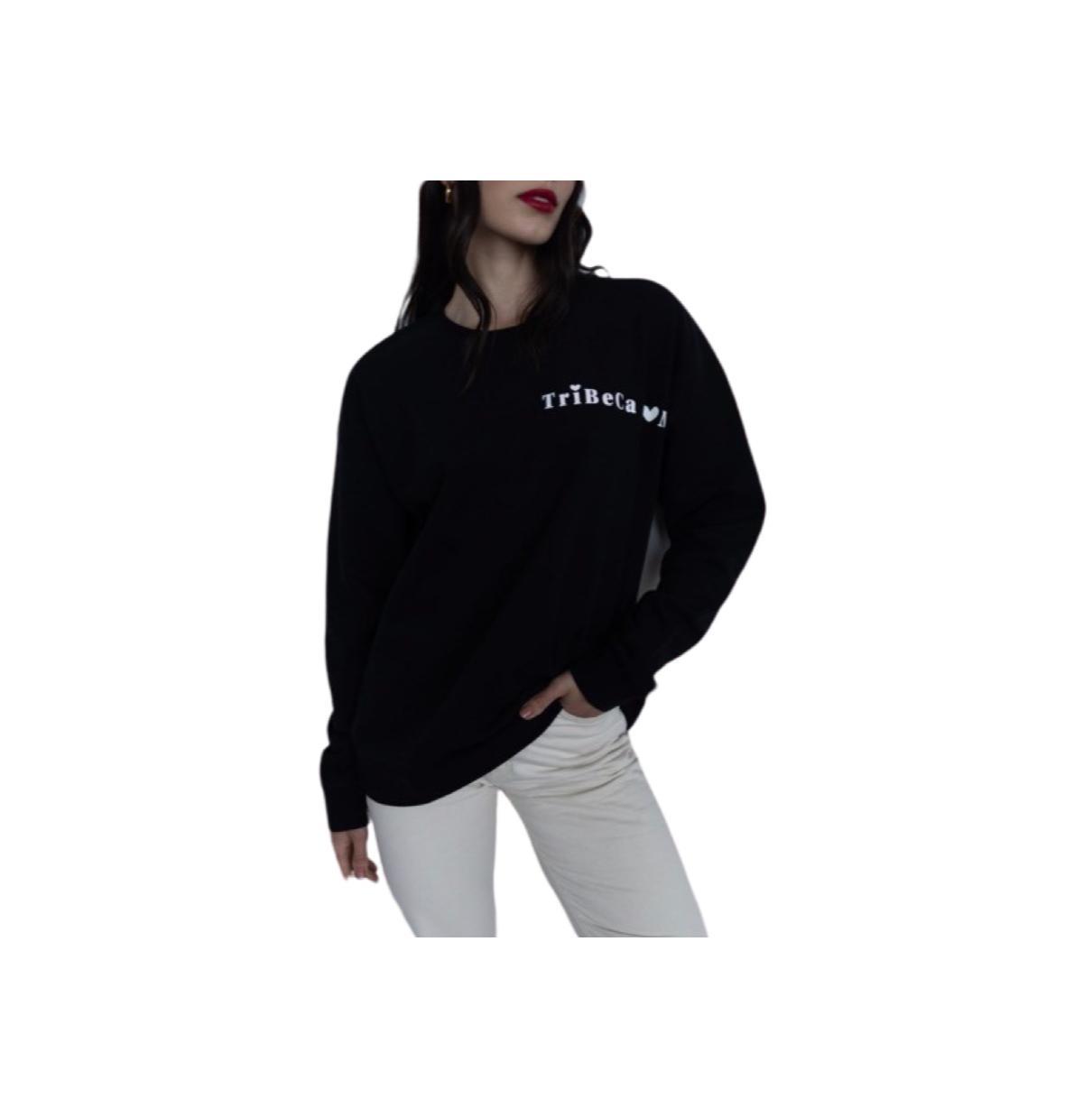 Womens Tribeca Mom Cotton Crewneck Maternity Sweatshirt Product Image