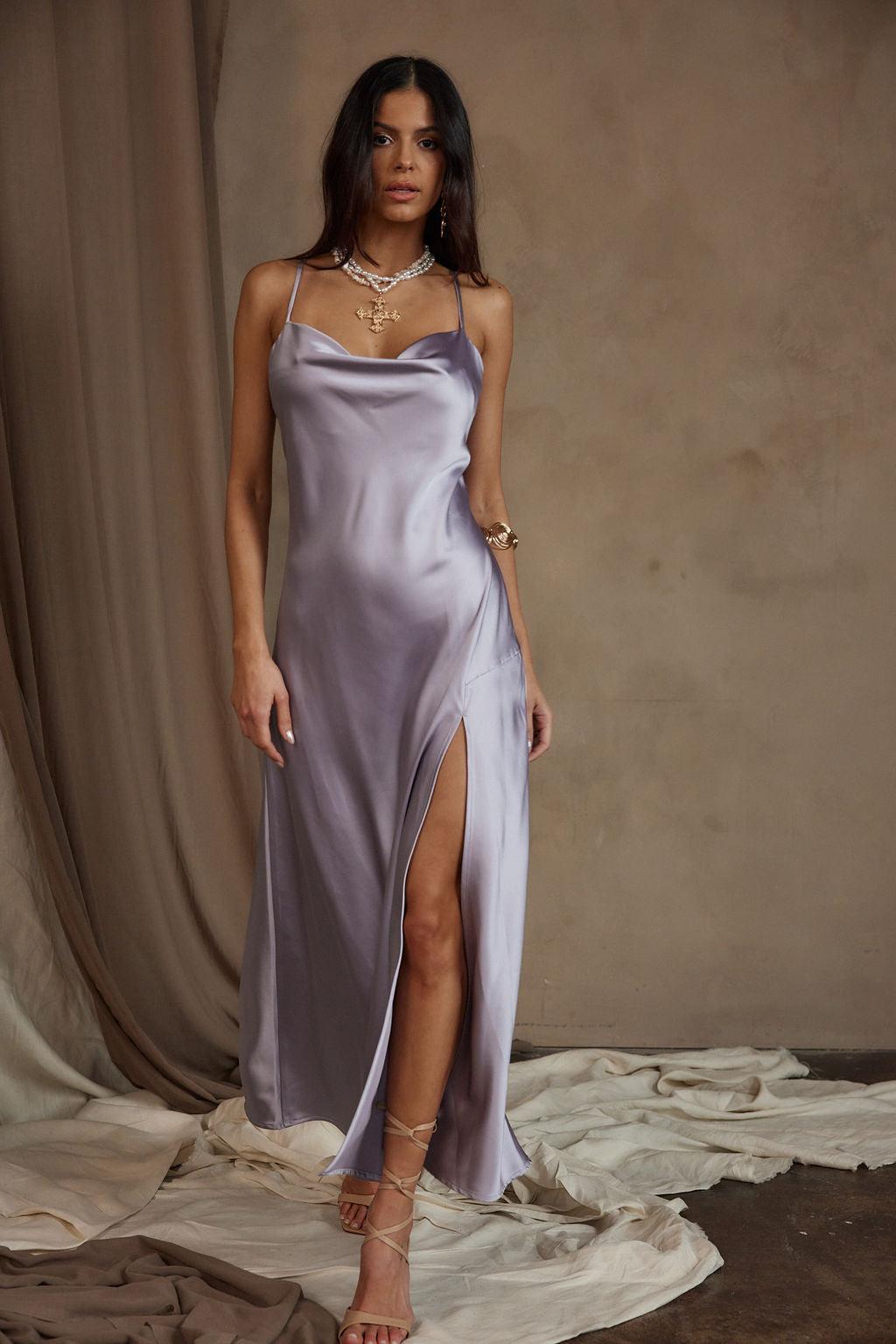 Natalia Lavender Maxi Dress Product Image