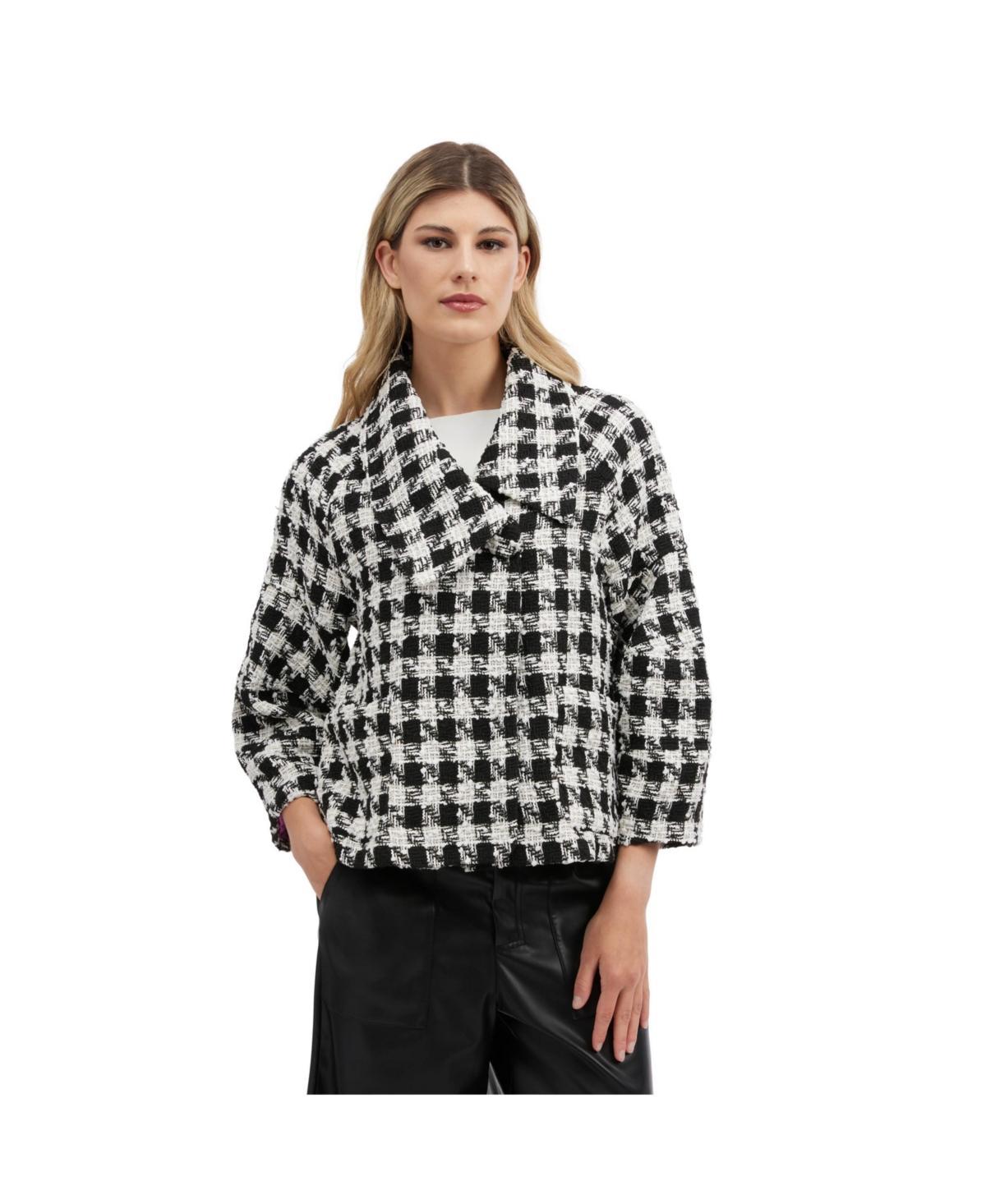 Nvlt Womens Cape Jacket with Lantern Sleeves - Black/ Product Image