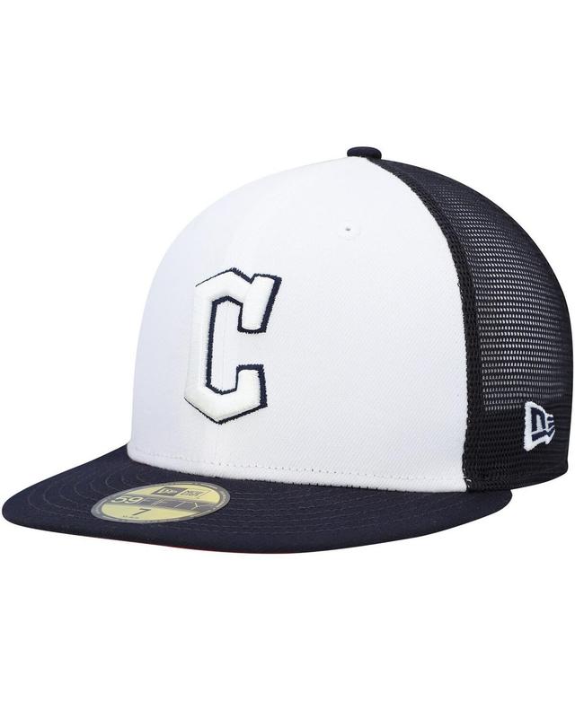 Mens New Era Navy and White Cleveland Guardians 2023 On-Field Batting Practice 59FIFTY Fitted Hat - Navy Product Image