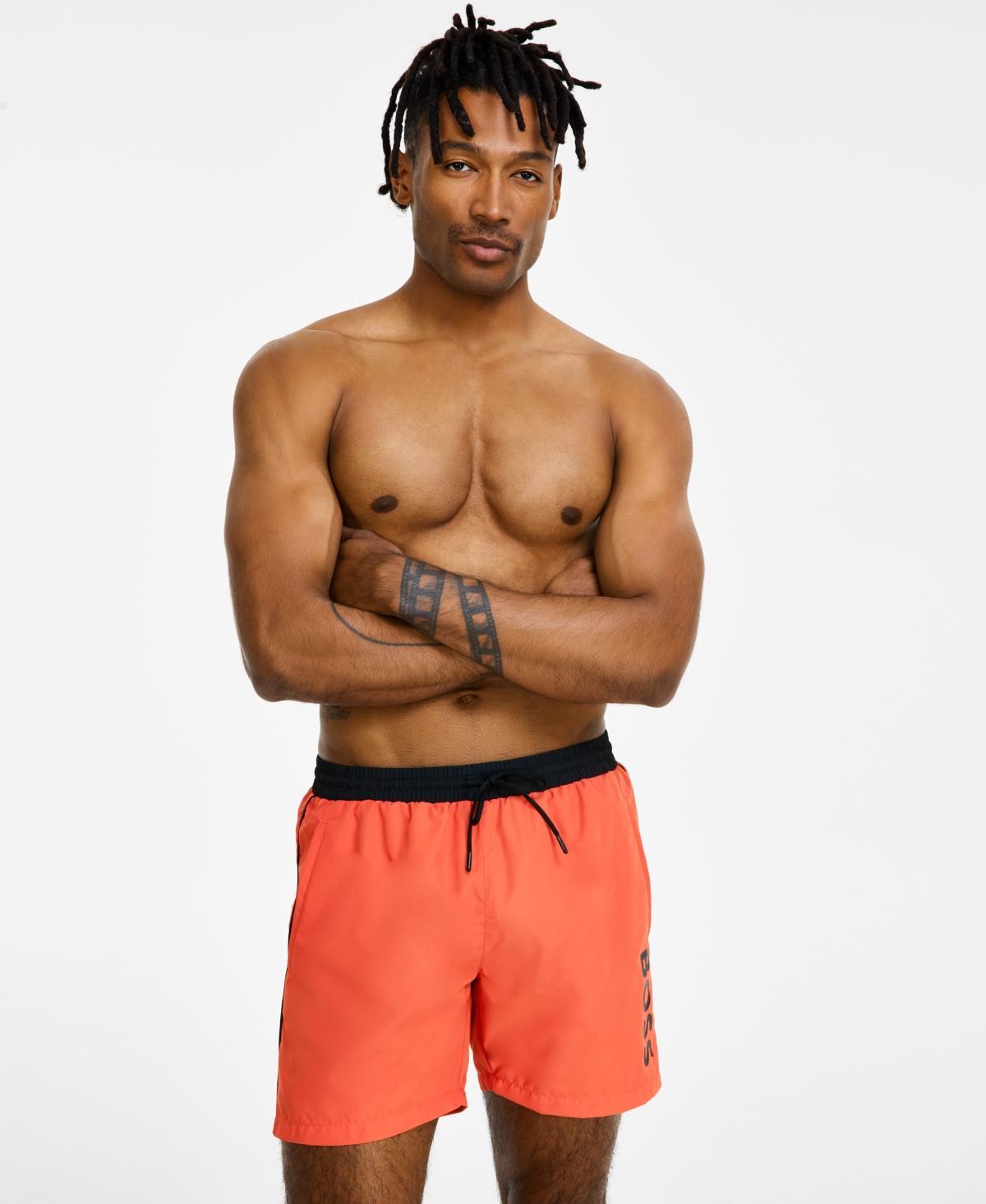 Boss by Hugo Boss Mens Logo 6 Swim Trunks, Created for Macys Product Image