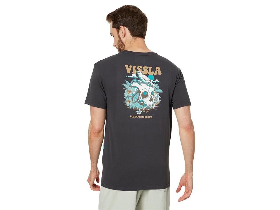 VISSLA Bird Brain Short Sleeve Tee (Phantom) Men's Clothing Product Image