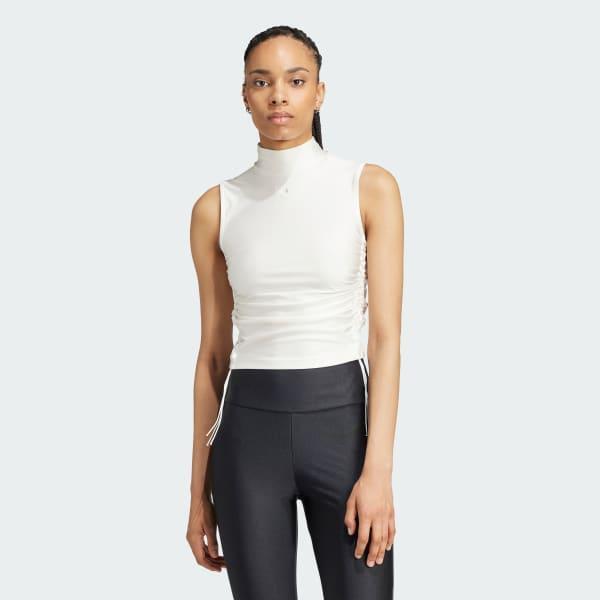 Ruched 3-Stripes Crop Top Product Image