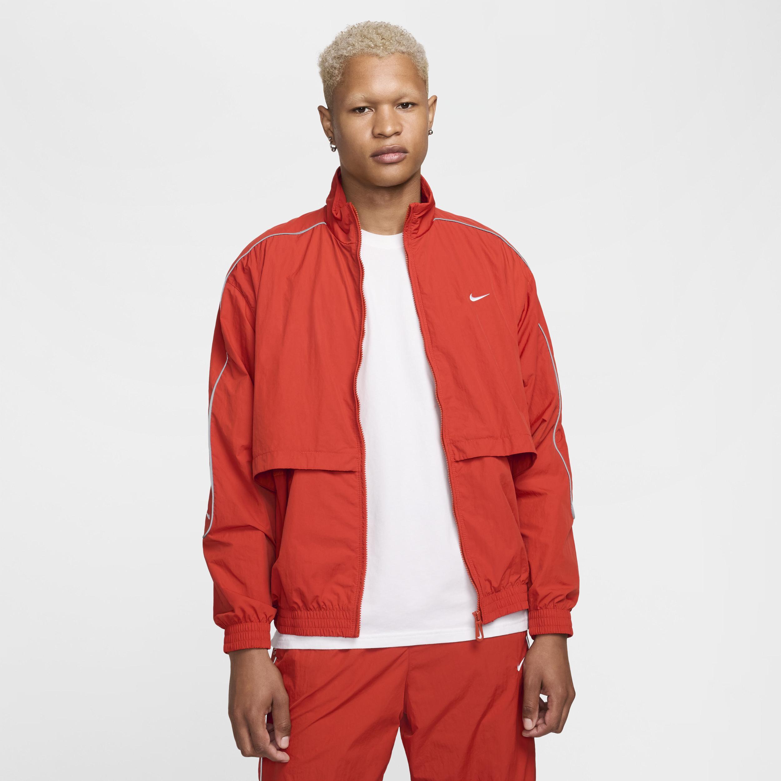 Men's Nike Sportswear Solo Swoosh Woven Track Jacket Product Image