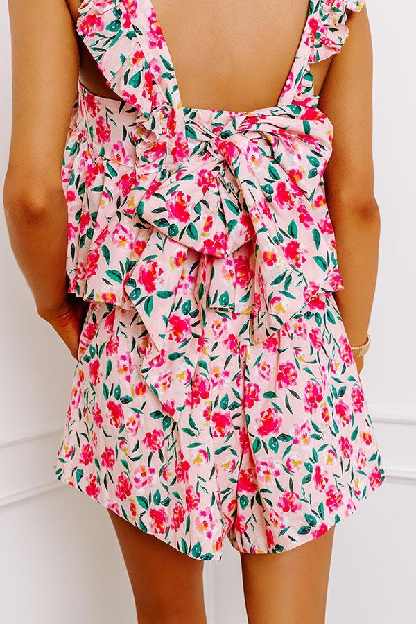 Rosewood Romance High Waist Floral Shorts Product Image