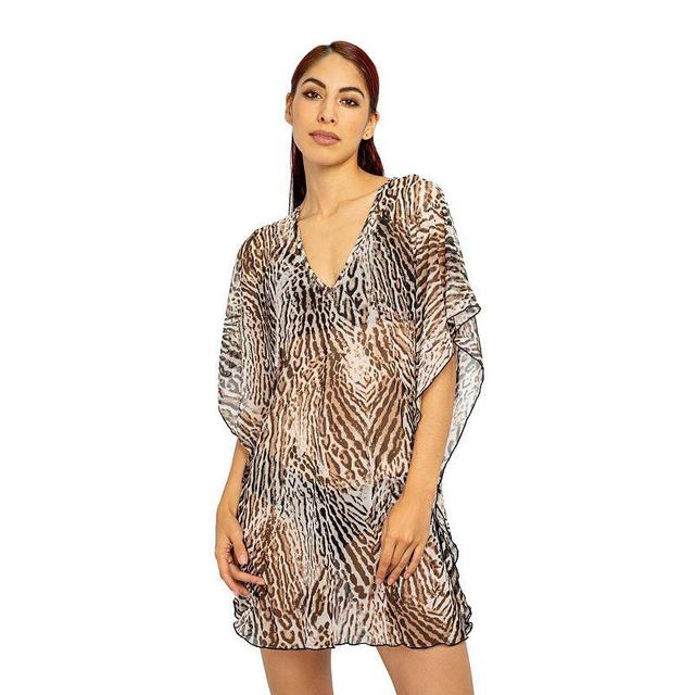 Womens Jordan Taylor Animal Print Swim Cover-Up Caftan Product Image