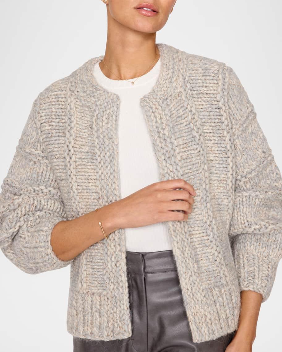 Illia Chunky Hand-Knit Cardigan Product Image