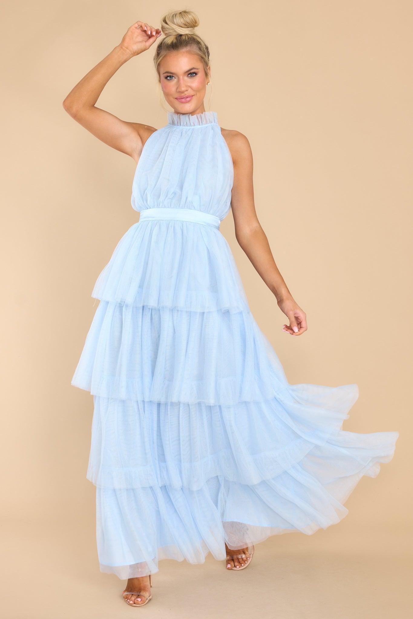 Aura Shock And Awe Blue Maxi Dress Product Image