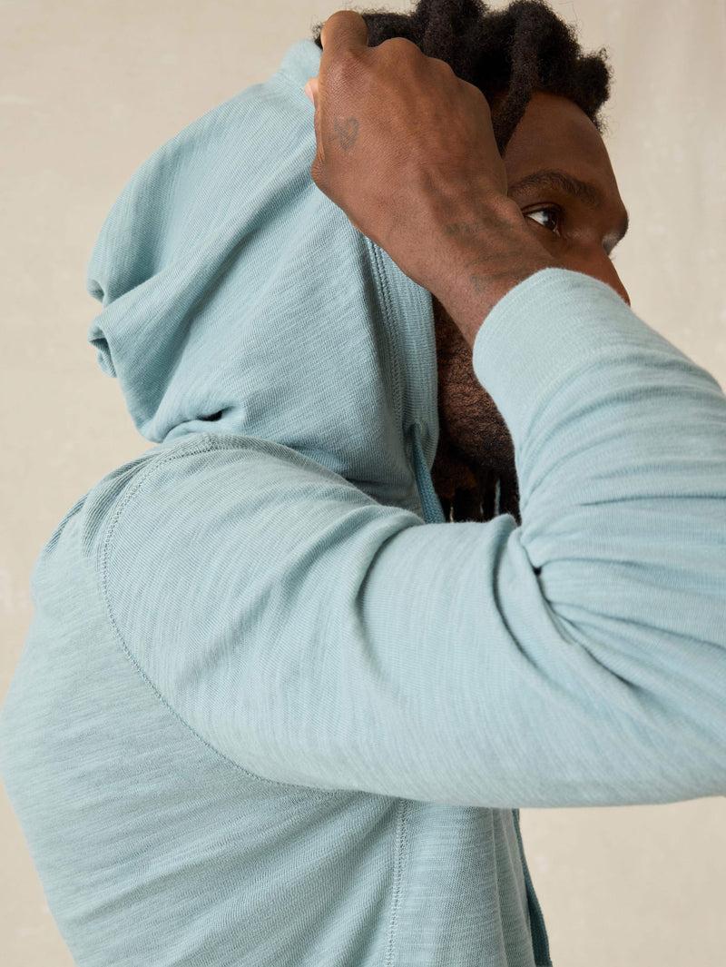 Sunwashed Slub Hoodie - Ocean Glass Product Image