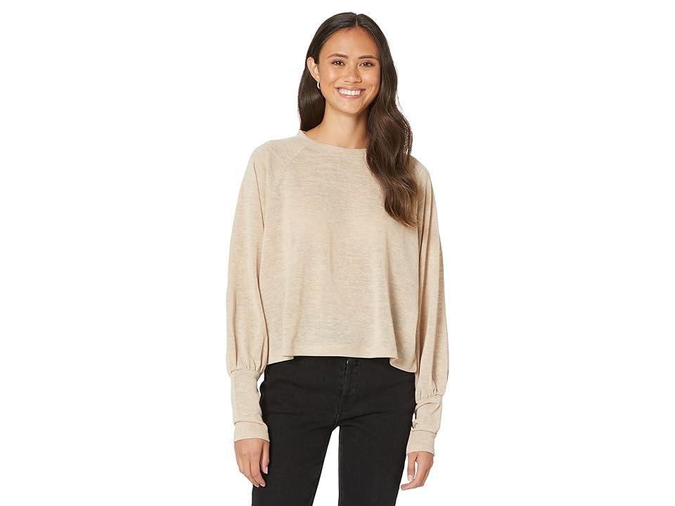 Sanctuary High Hopes Knit Top (Toasted Oats) Women's Clothing Product Image