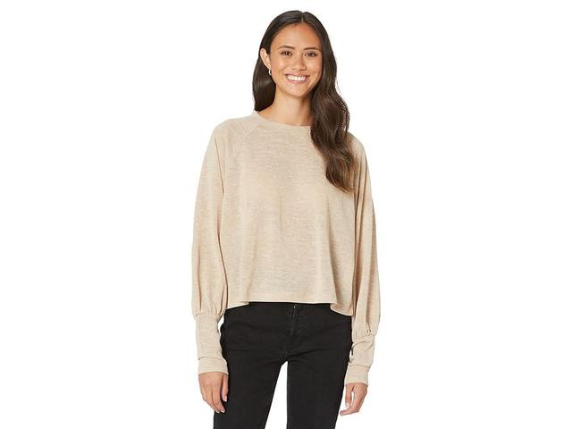 Sanctuary High Hopes Knit Top (Toasted Oats) Women's Clothing Product Image