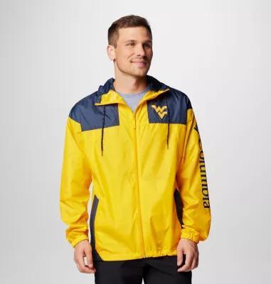 Columbia Men's Collegiate Flash Challenger II Windbreaker - West Virginia- Product Image