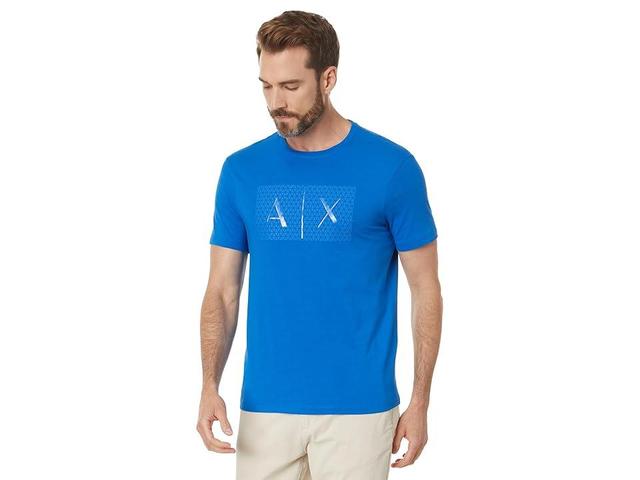 Armani Exchange Slim Fit Cotton Jersey Classic Box Logo Tee Men's T Shirt Product Image