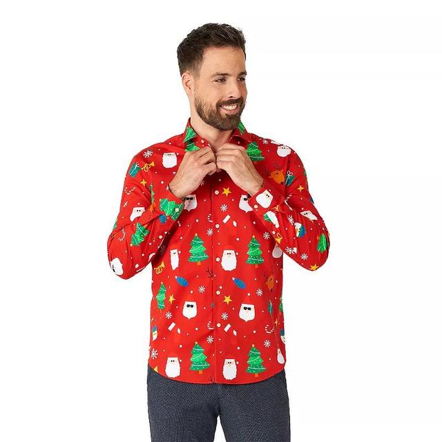 Mens OppoSuits Festivity Christmas Button-Down Shirt Product Image