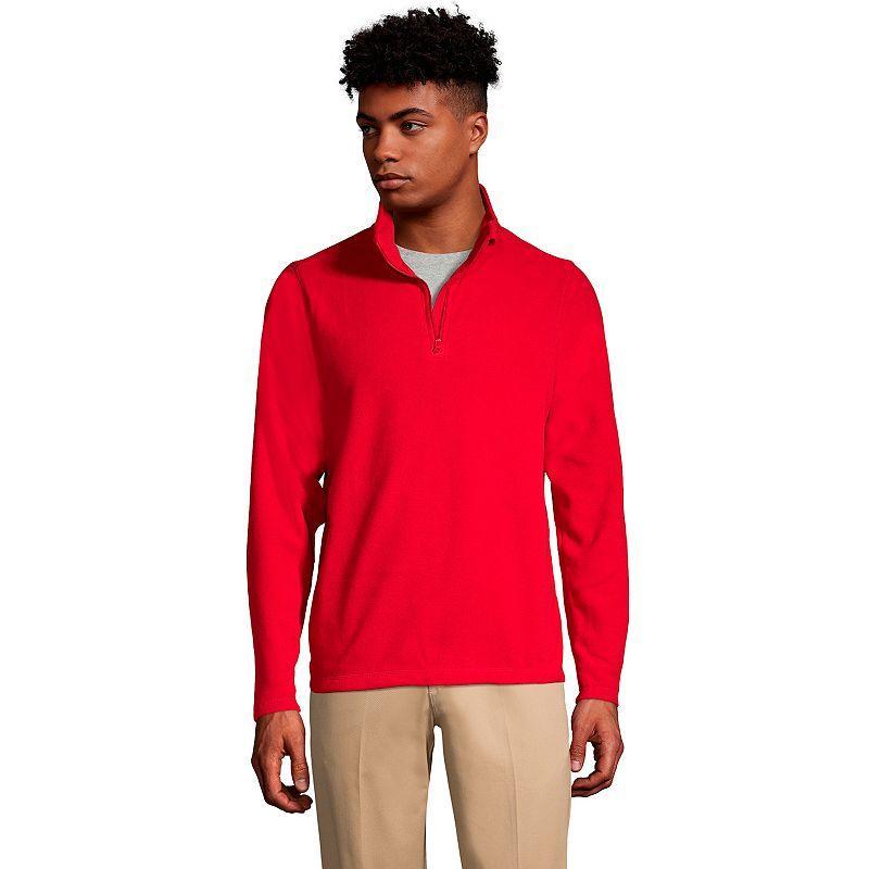 Mens Lands End Lightweight Fleece Quarter Zip Pullover Product Image