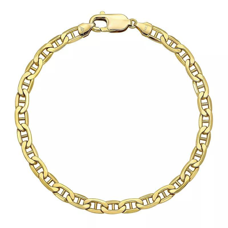 Forever 14K 14k Gold Mariner Link Bracelet, Womens Product Image