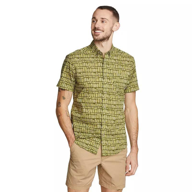 Mens Eddie Bauer Baja Print Shirt, Size: XL, Natural Product Image