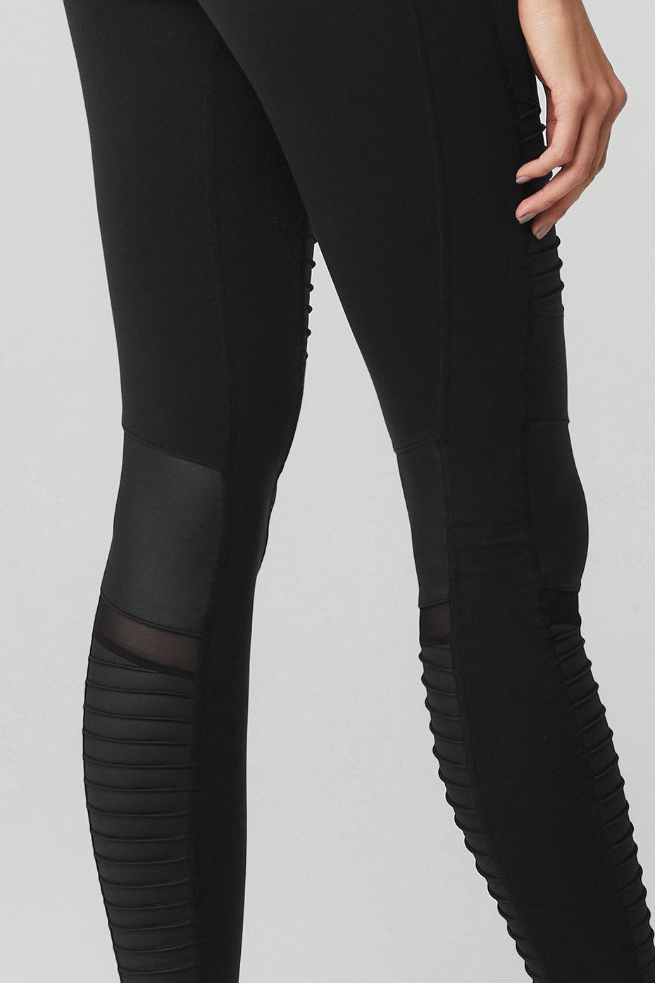 High-Waist Moto Legging - Anthracite/Anthracite Glossy Product Image