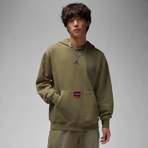 Jordan Mens Jordan Brooklyn Fleece Pullover GEL J Day - Mens Medium Olive/Anthracite Product Image